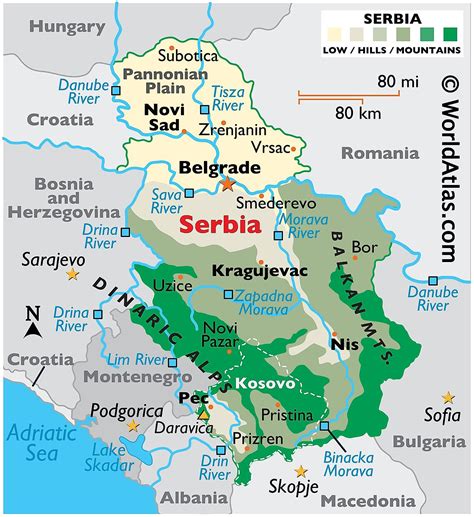Serbia Maps And Facts World Atlas