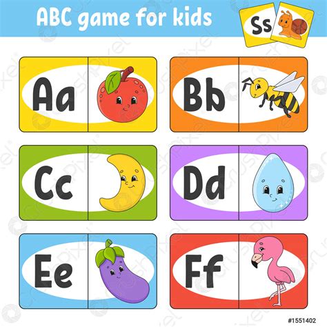 Set Abc Flash Cards Alphabet For Kids Learning Letters Education