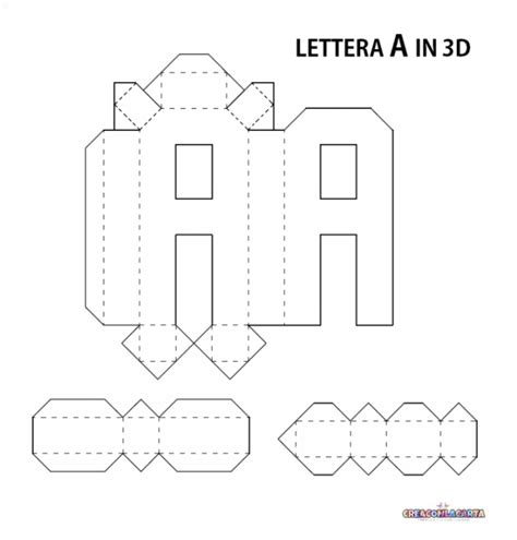 Origami Un Alfabeto 3d Para Imprimir Gratis Letras Para Recortar All Porn Sex Picture