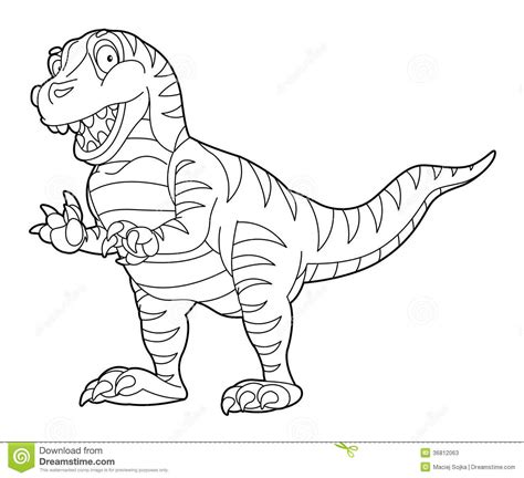Can i replace the background color of the original template? Coloring Page - Dinosaur - Illustration For The Children ...