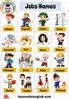 16 Jobs Names in English - Lessons For English