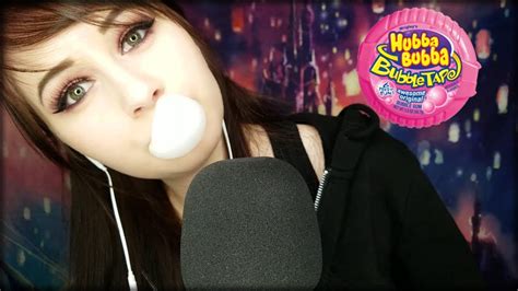 Asmr Bubble Gum Chewing And Blowing Bubbles Minimal Talking Youtube
