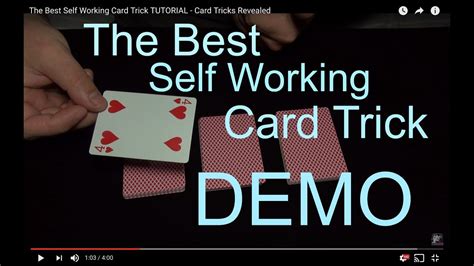 It can be done with any borrowed shuffled deck so it does not require any setup (check. The Best Self Working Cards Trick - Easy Great Card Tricks Revealed - YouTube