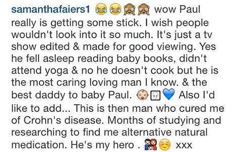Sam Faiers Praises Boyfriend Paul After The Baby Diaries Criticism