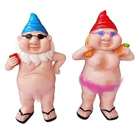NUDE STATUARY GARDEN Gnomes Naughty Naked Funny Statue Decor Gift 17