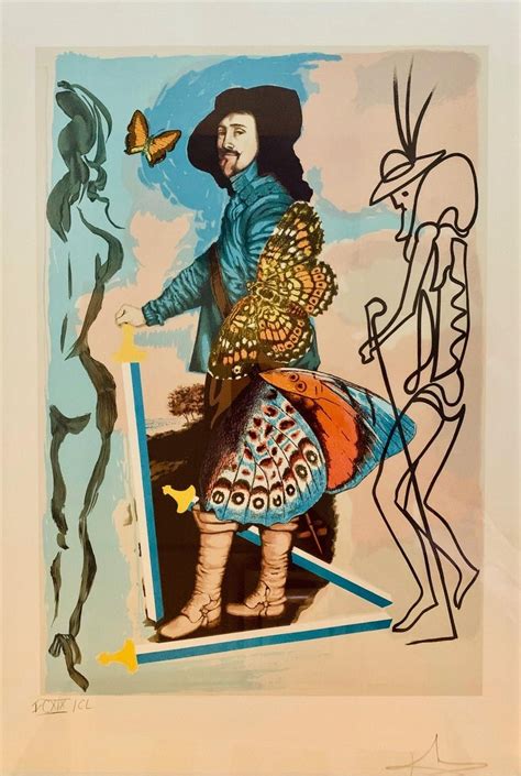Salvador Dalí­ Papillon Anciennes Suite Of Four Color Lithographs At