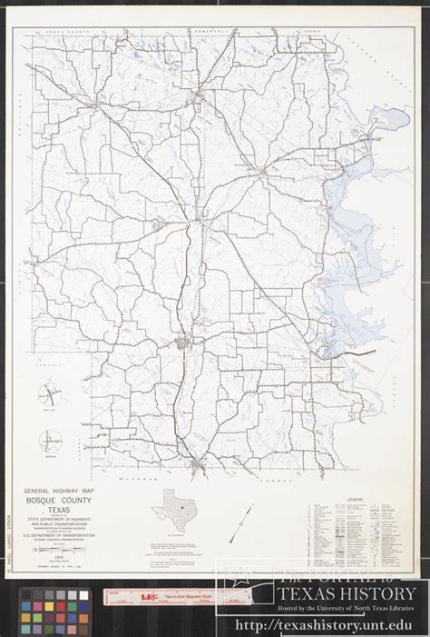 1970 General Highway Map Of Bosque County Texas Side 1 Of 1 The