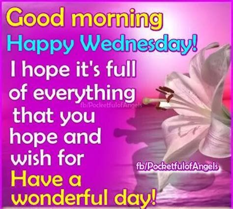 Good Morning Happy Wednesday I Hope Its Wonderful Pictures Photos And