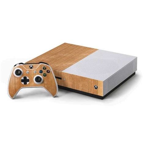 Natural Wood Xbox One S Console And Controller Bundle Skin Xbox One S