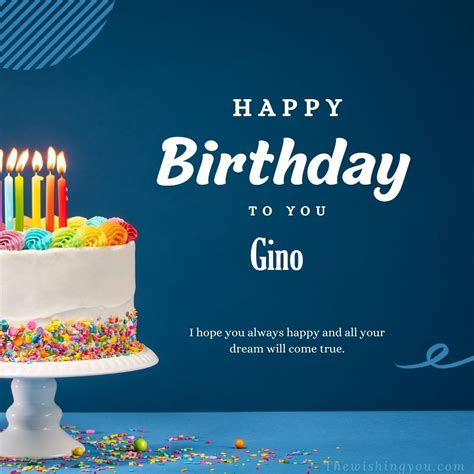 100 Hd Happy Birthday Gino Cake Images And Shayari