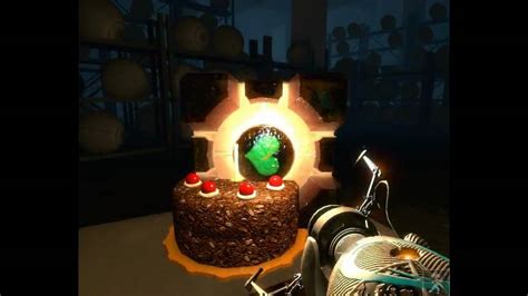 Portal Getting To The Cake Room And Back Without Cheats Youtube