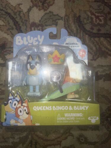 Bluey And Friends Queens Bingo And Bluey Action Figure Set New In