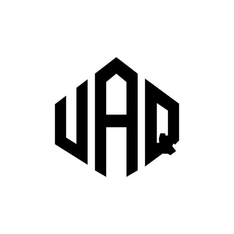 Diseño De Logotipo De Letra Uaq Con Forma De Polígono Diseño De