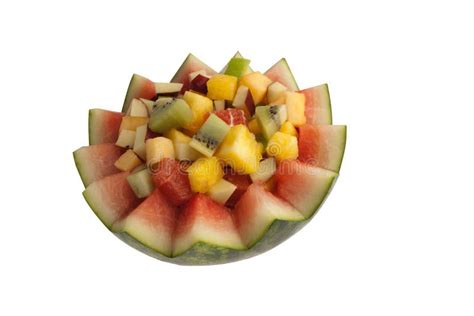 Mixed Fresh Fruit Stock Photo Image Of Cubes Green 11134924