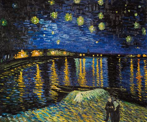 Starry Night Over The Rhone Vincent Van Gogh At