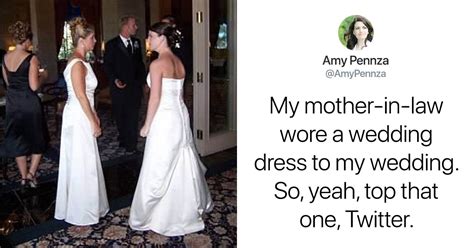 wedding fail mother in law wedding dress mother in law wears full on bridal gown to son s
