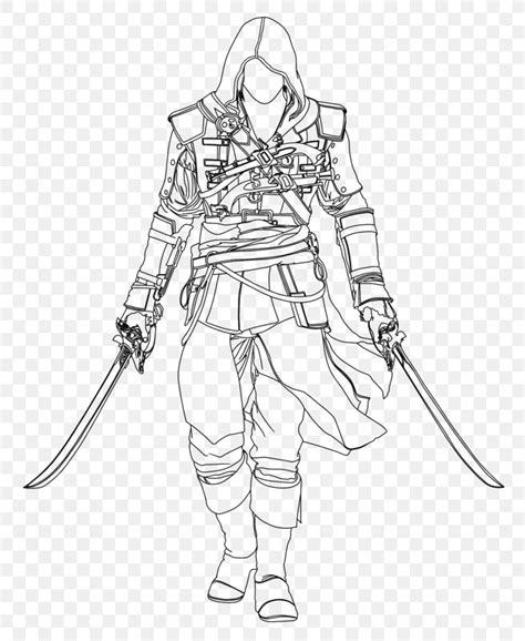 Assassin S Creed IV Black Flag Edward Kenway Drawing Line Art Sketch
