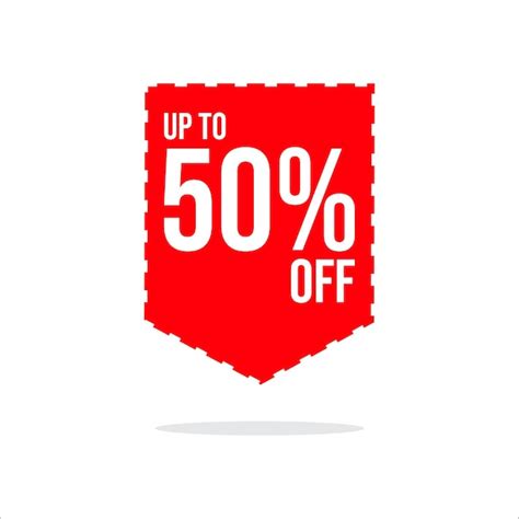 Premium Vector Up To 50 Off Banner Design Red Color And Png Up To 50