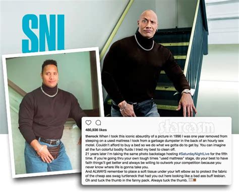 The Rock Uses Throwback Fanny Pack Pic To Share Inspirational Message