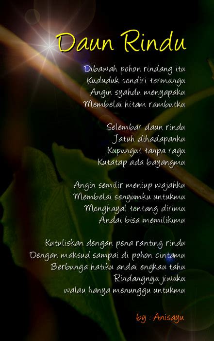 Puisi Cinta By Anisayu Kumpulan Puisi Cinta Romantis Rindu Asmara