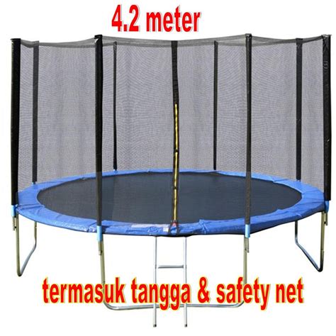 round trampoline trampolin bulat 14feet 14ft ft 14 feet dewasa anak
