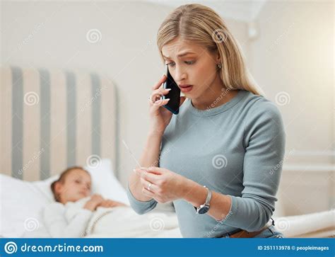 Mothers Are The Best Doctors Shot Of A Young Mother On The Phone While