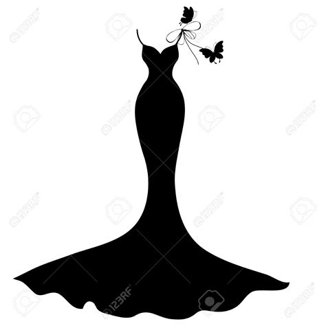 Black Dress Silhouette Clipart 10 Free Cliparts Download Images On