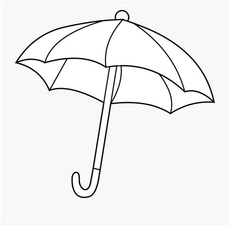 Umbrella Clipart Black And White Coloring Sheet And Other Clipart