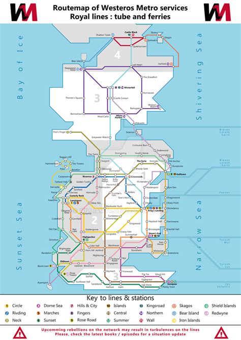 Westeros Subway Map Game Of Thrones Westeros Subway Map Its Cloudyx