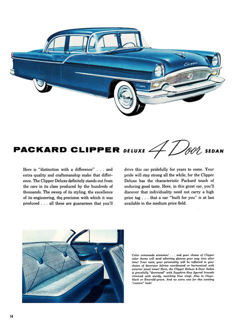 1955 Packard Full Line Prestige Brochure