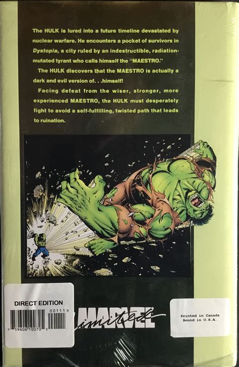 The Incredible Hulk Future Imperfect Marvel Limited Hardcover Limited Edition Par David