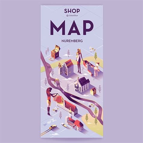 Shop Magazine Map Cover Illustrations On Behance Illustration Blue