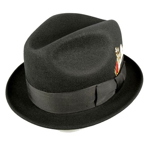 Golden Gate Hat Company Blues Brothers Trilby Fedora Hat Stingy Brim