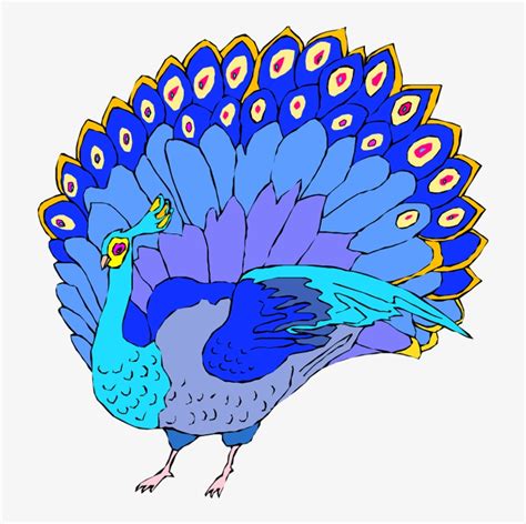 Free Peacock Clipart Clip Art Blue Peacock 719x750 Png Download