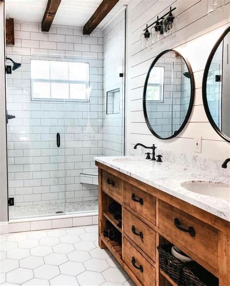 The Farmhouse Bathroom Has A Few Things Greater Than Rustic And Also