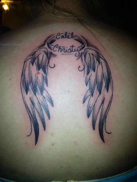 Angel Wings Tattoo In Memory Angel Wings Tattoo Tattoos Body Art