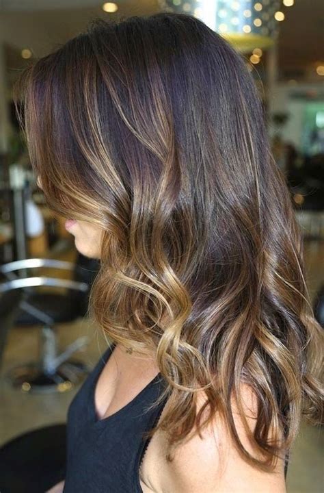 Medium Length Hair Highlights With Caramel Color