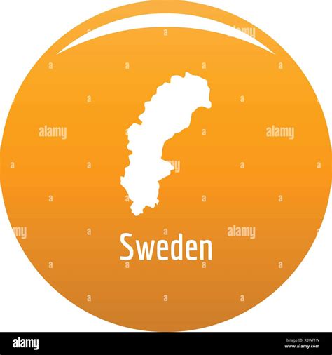 Esquema Simple Mapa De Suecia 3087779 Vector En Vecte