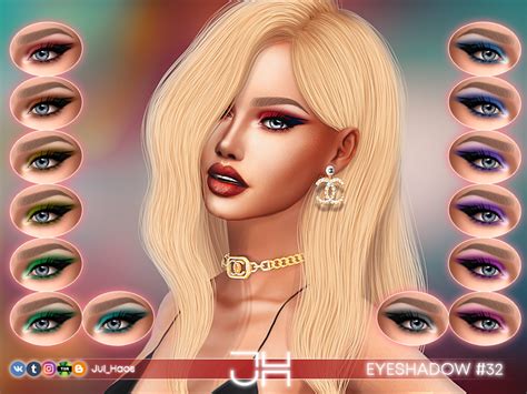 Julhaos Cosmetics Eyeshadow 32 Sims 4 Cc Custom Content Makeup