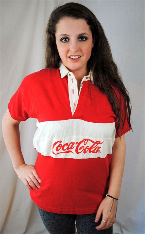 Vintage 80s Classic Coca Cola Coke Tee Shirt 80s Girl 1980s Fashion