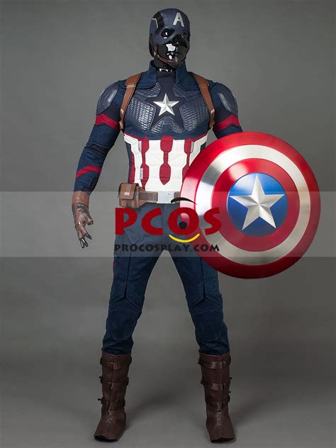 Ready To Ship Endgame Captain America Steve Rogers Cosplay Costume With