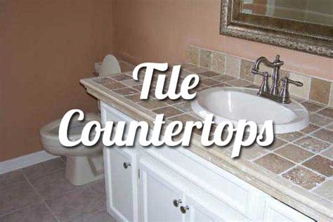 But we haven't discussed countertops in a bathroom. Tile Bathroom Countertops - Liberty Home Solutions, LLC