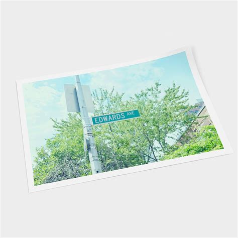Personalised Leafy Green American Street Sign Print By Walk Dont Walk
