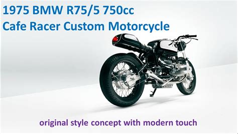 1975 Bmw R755 Cafe Racer Custom Motorcycle Youtube