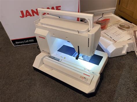 Janome Memory Craft Mc 9900 Embroidery And Sewing Machine Boxed Mint