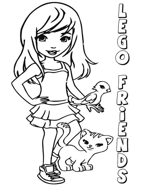 Paper doll coloring pages 27 coloring. Lego Friends coloring pages. Free Printable Lego Friends ...