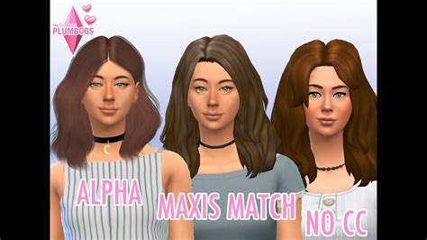 Same Sim Maxis Match Vs Alpha Which Style Wins Thesims All In One Photos