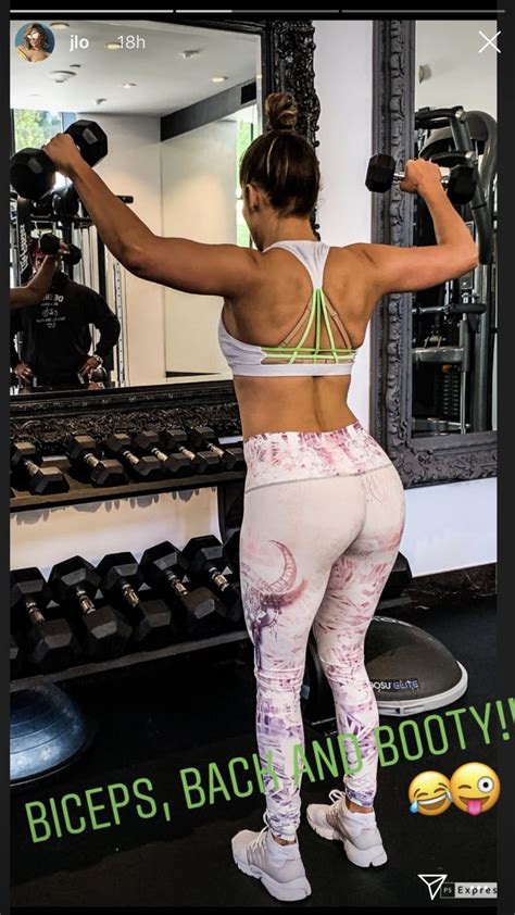 J Los Biceps Back And Booty Jennifer Lopez Abs And Back Exercises