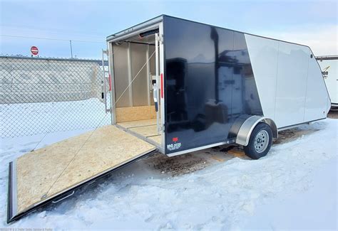 Snowmobile 2020 Mission Trailers 7x16 Low Pro Enclosed Snow Trailer