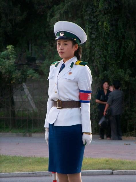 Portait Of A Traffic Girl In Pyongyang North Korea Dprk Flickr